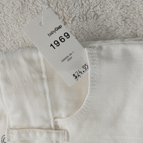 NWT baby Gap white stretch 2T denim bottoms & NWT old Navy 5 pocket skirt - Picture 7 of 13